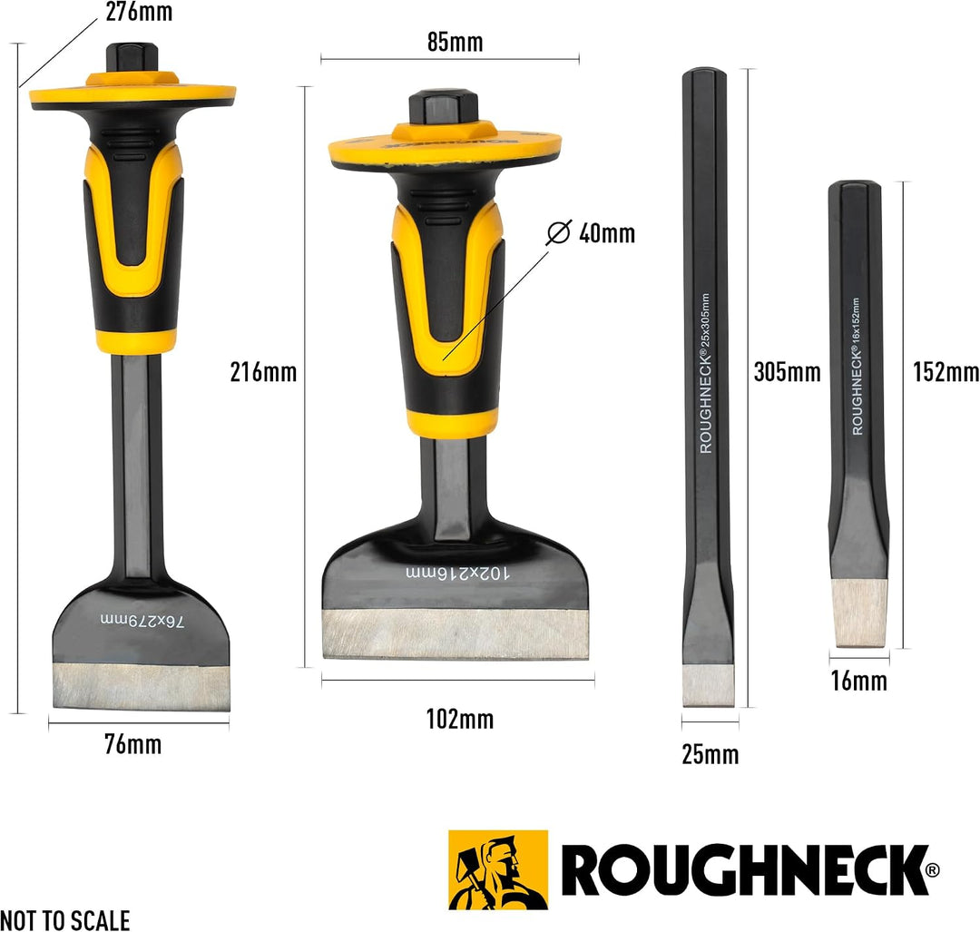 Roughneck ROU31994 Nackenrolle und Kaltmeissel-Set