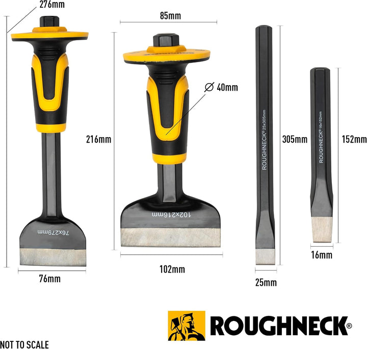 Roughneck ROU31994 Nackenrolle und Kaltmeissel-Set