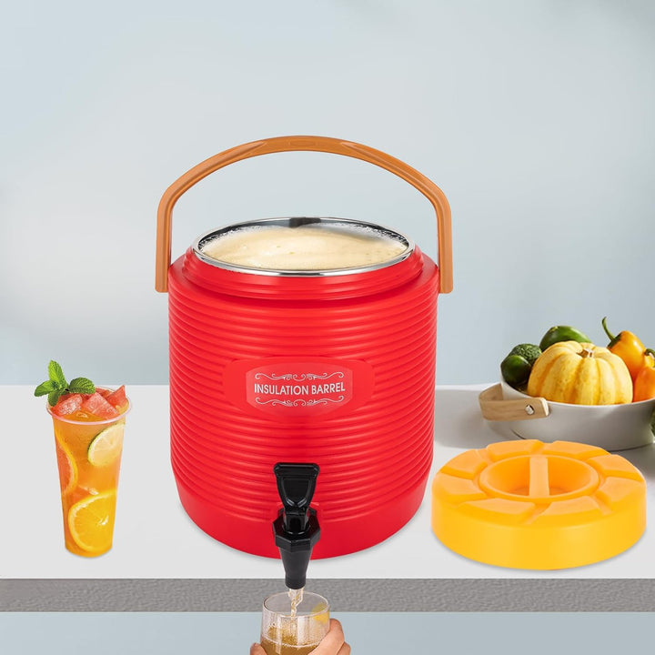 Isolierter Getränkespender 9/13/17/25L für Warm & Kalt | 24h Temperaturhaltung Edelstahl Thermo-Krug