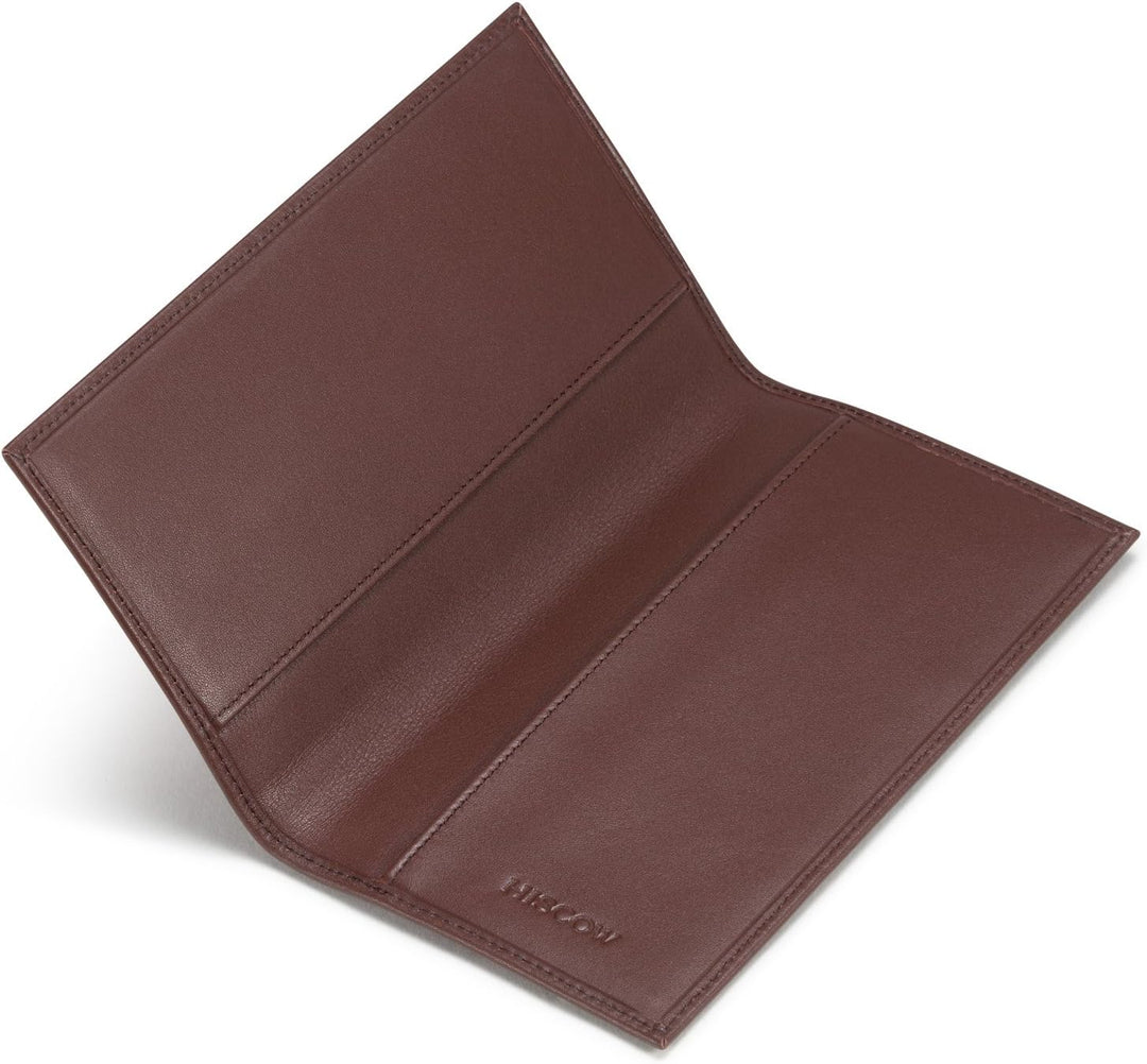 HISCOW Damen Classy Standard-scheckbuchumschlag mit kostenloser Divider - italienisch Kalbsleder ein