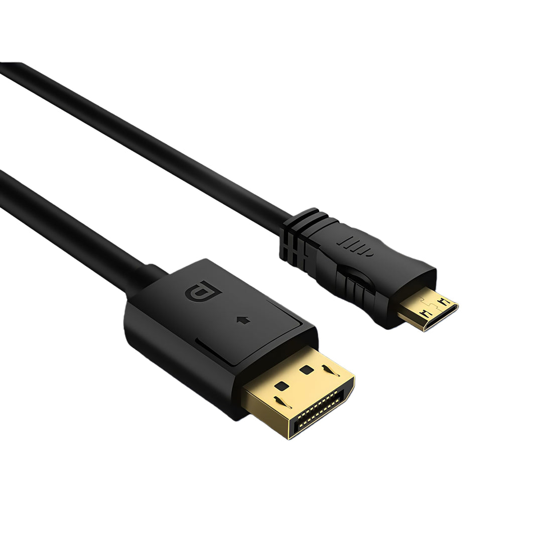 4K@60Hz DisplayPort auf Mini HDMI Kabel, DP zu MINI HDMI 1,8m Kabel 3D 1080P 3840x2160 2K@120Hz UHD