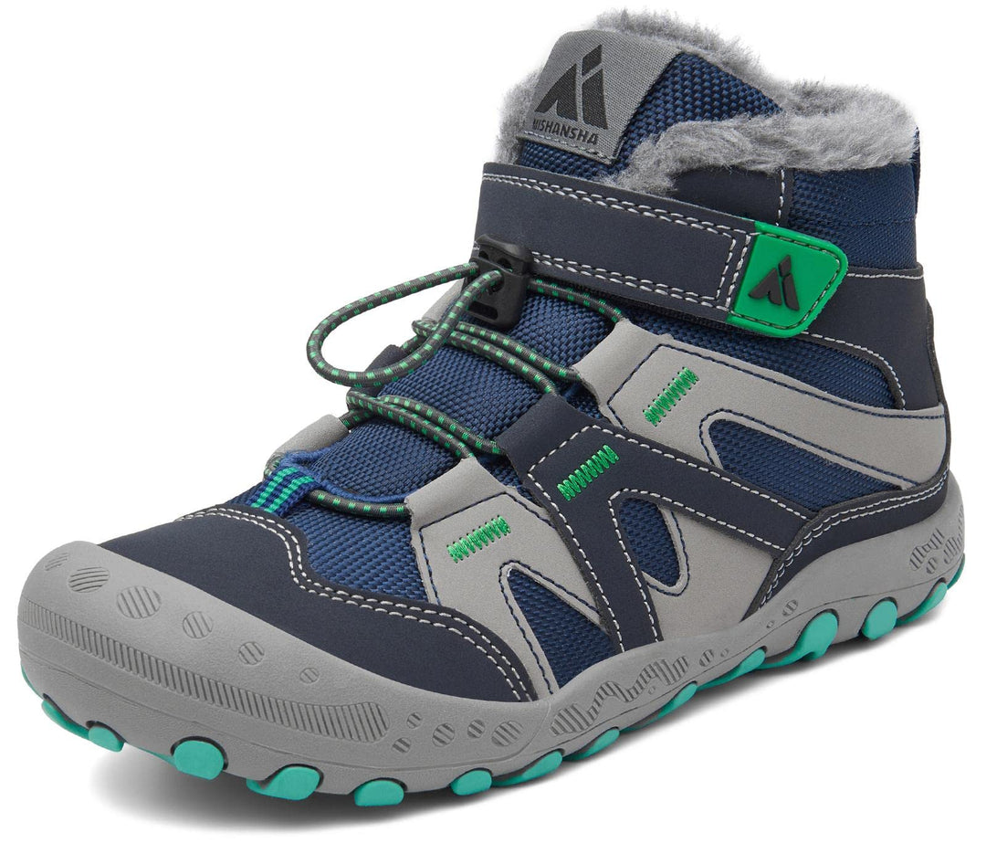 Mishansha Winterschuhe Jungen Winterstiefel Mädchen Boots Kinder Warme Gefüttert Schneestiefel Outdo