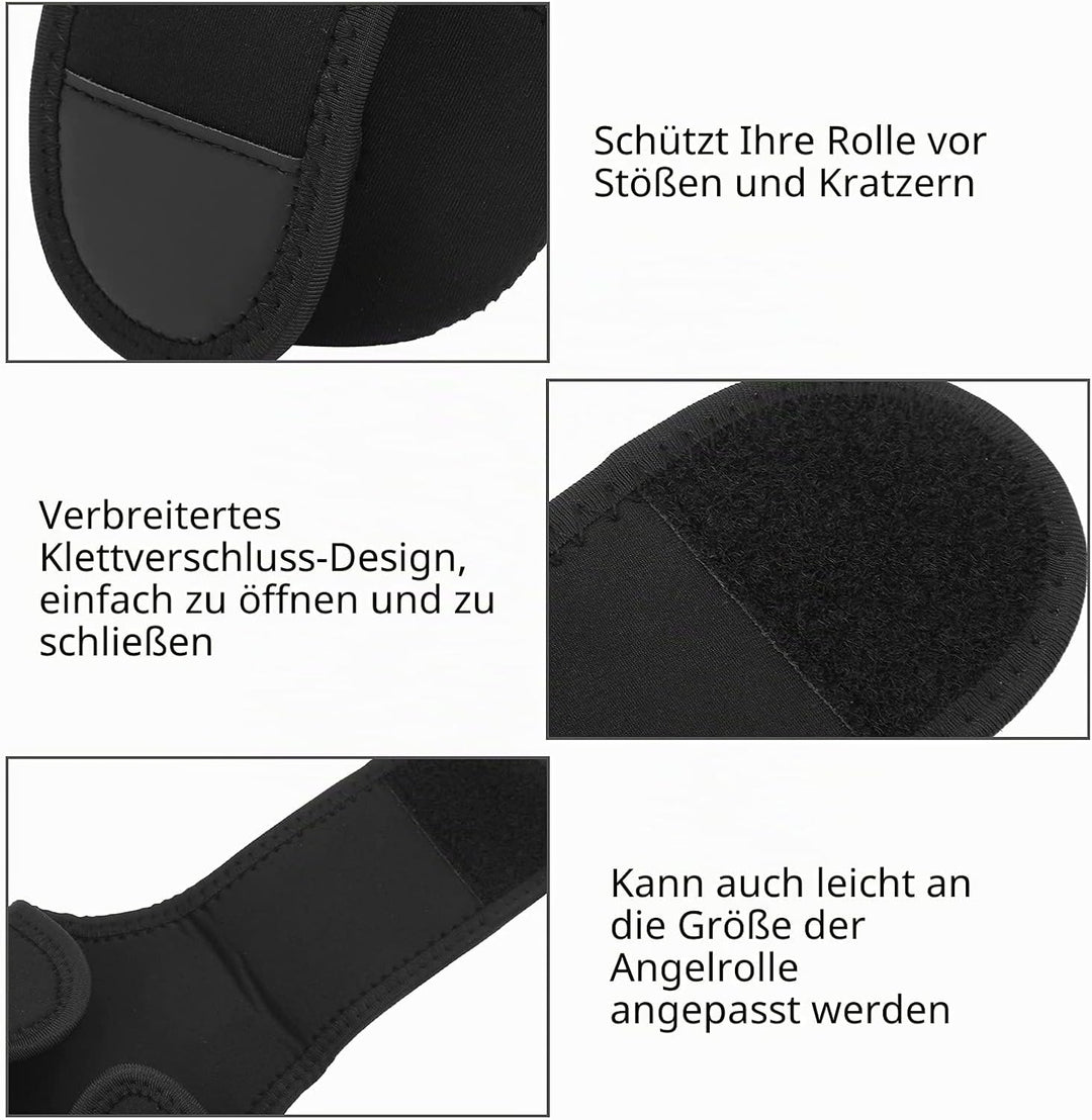 Dioche Baitcast Rolle Hülle, 2 Stück Schutzhüllen für Baitcastrollen, wasserdichte Schutzhülle für B