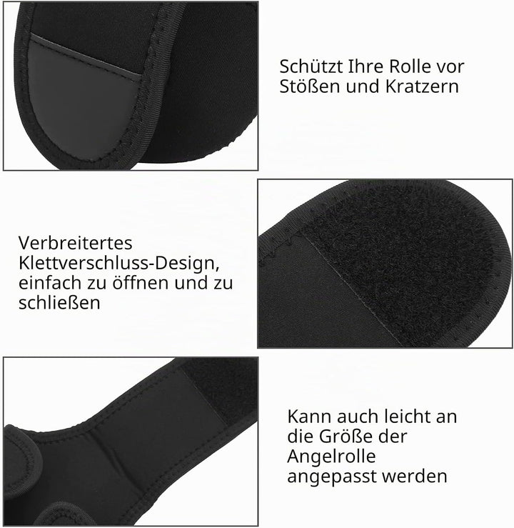 Dioche Baitcast Rolle Hülle, 2 Stück Schutzhüllen für Baitcastrollen, wasserdichte Schutzhülle für B