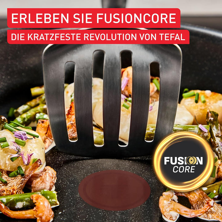 Tefal Explore On Keramik 3-tlg. Bratpfannen-Set 20/24/28 cm, leistungsstarke Antihaftkeramikversiege