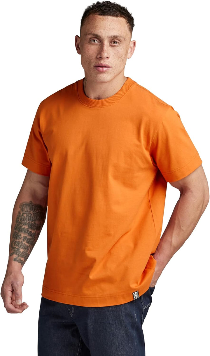 G-Star RAW Herren Essential Loose T-Shirts S Orange (Orange D23471-c784-1018), S Orange (Orange D234