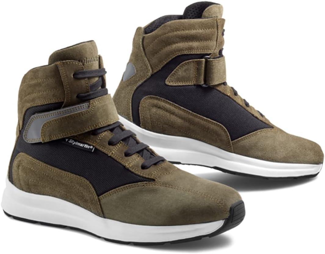 Stylmartin Audax wasserdichte Motorrad Schuhe, grün/schwarz, 40 40 EU Grün Schwarz, 40 EU Grün Schwa