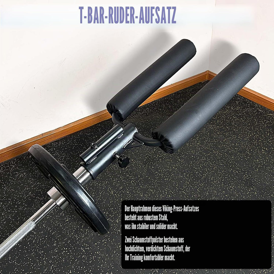 KORIKAHM Viking Press Landmine Griff für 5,1 cm olympische Langhantel, T-Bar Row Attachment Core Str