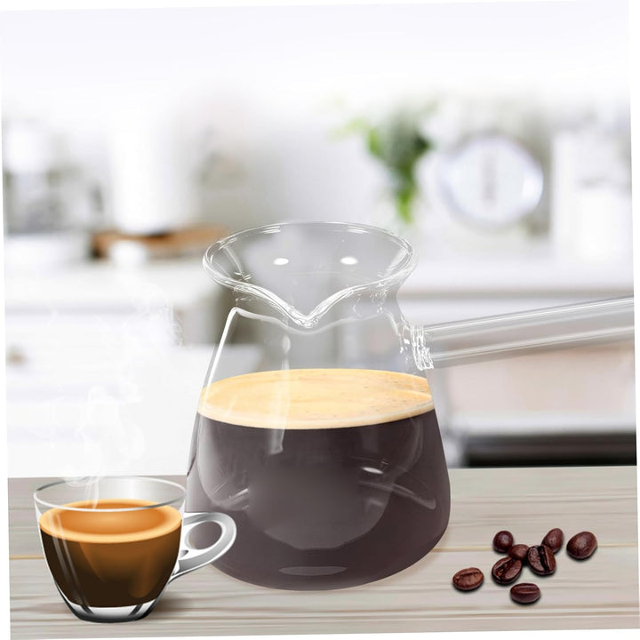 Cabilock Milch Pan Glas Türkischen Kaffee Topf Glas Herd Tee Maker Sauce Pan für Home Küche