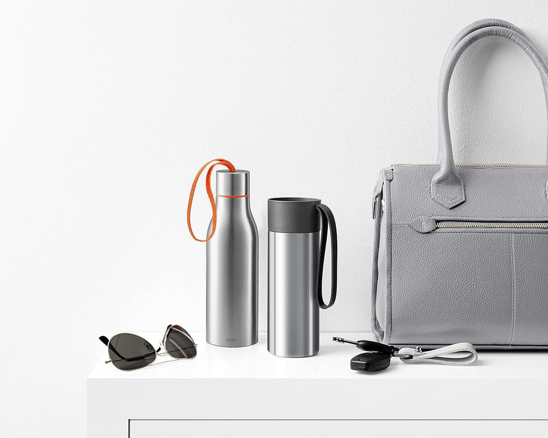 EVA SOLO | To Go Cup 0,35l black | Doppelwandige Vakuum Thermoflasche | Schwarz 20,7 x 7,8 x 7,8 cm
