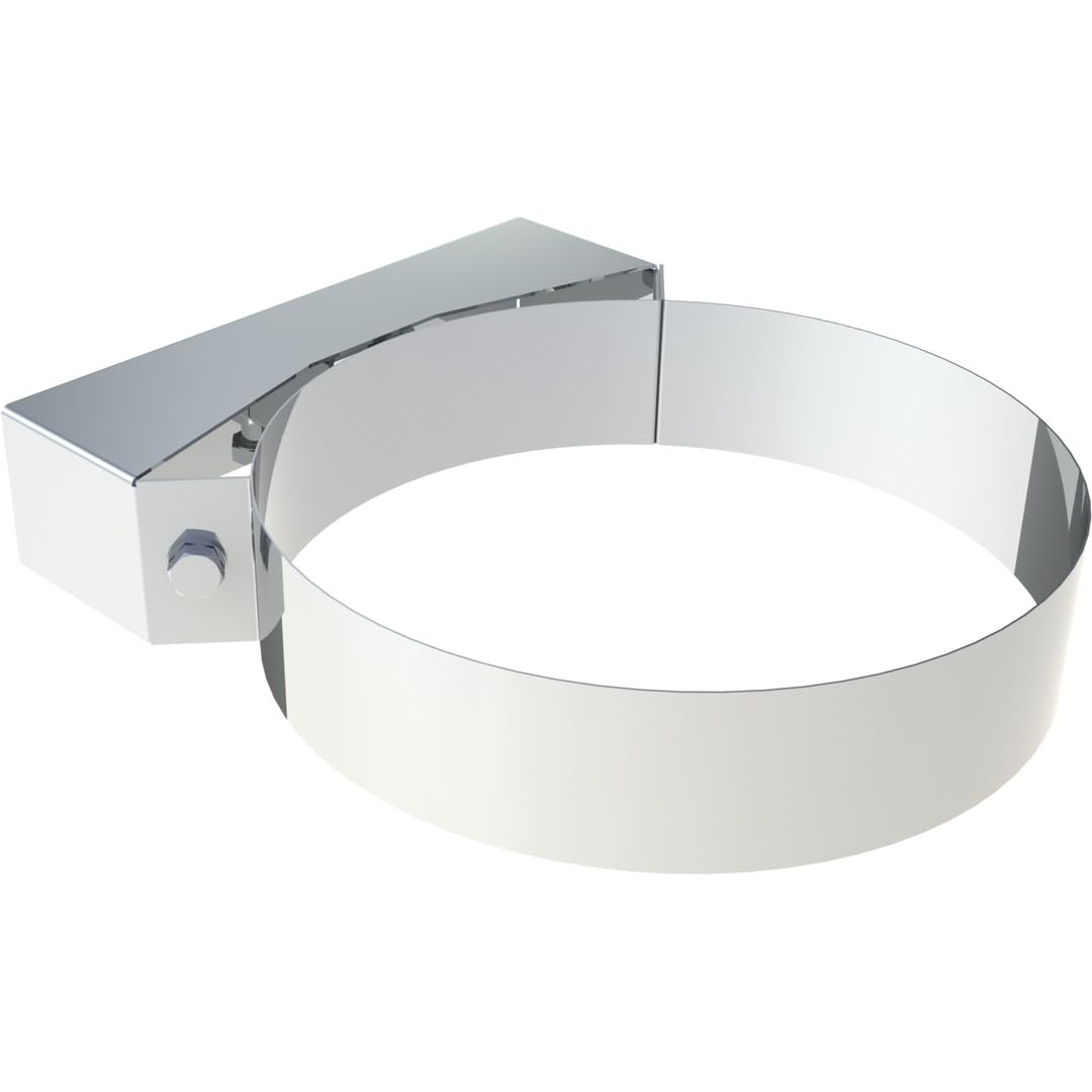 Jeremias DW-FU Kopfteil Wandhalter Ø 100 mm Edelstahl doppelwandig Abgassystem CE-zertifiziert flexi