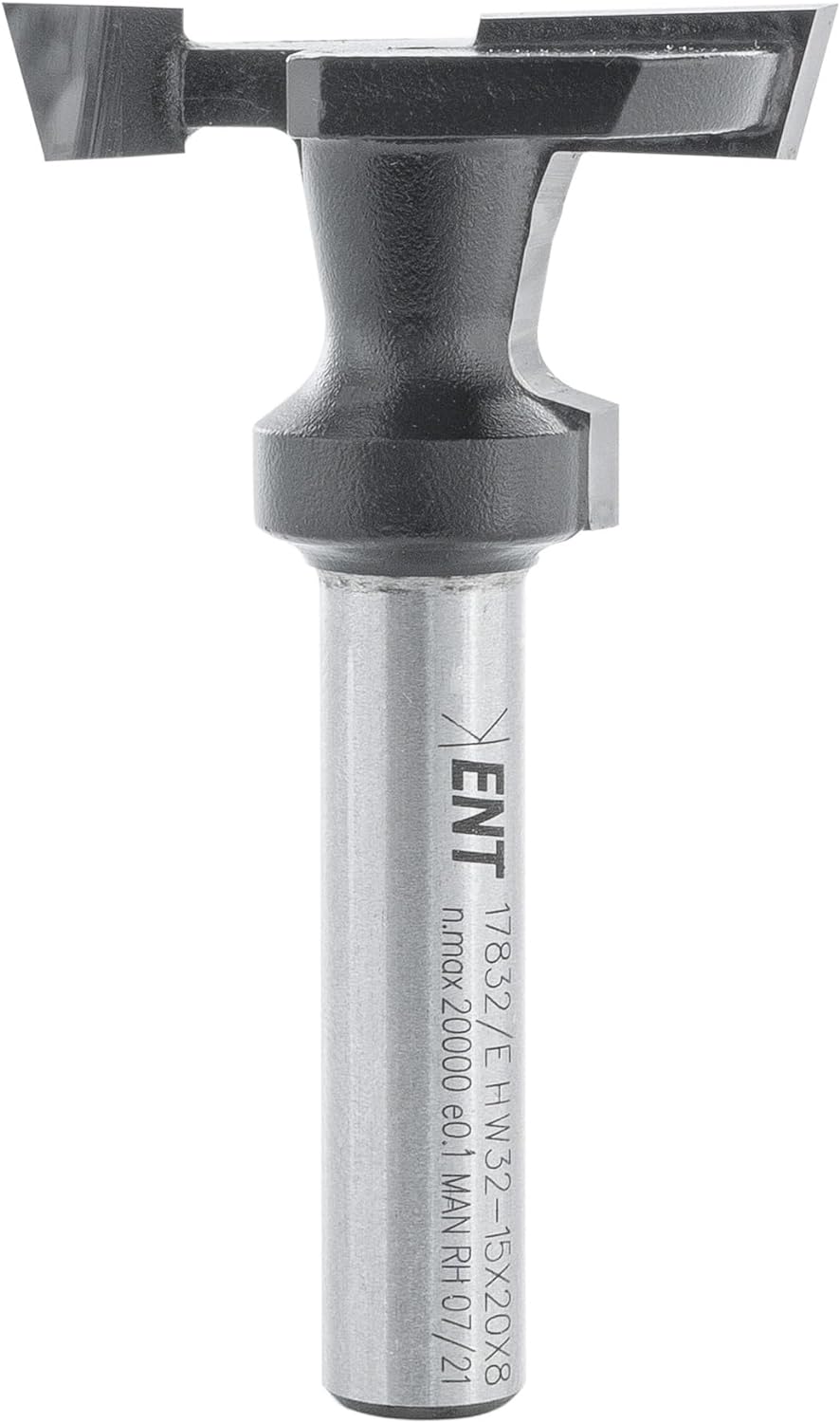 ENT 17832 T-Nutfräser für Regalsysteme HW, Schaft (S) 8 mm, Durchmesser (D1) 32 mm, Nutzlänge (NL2)