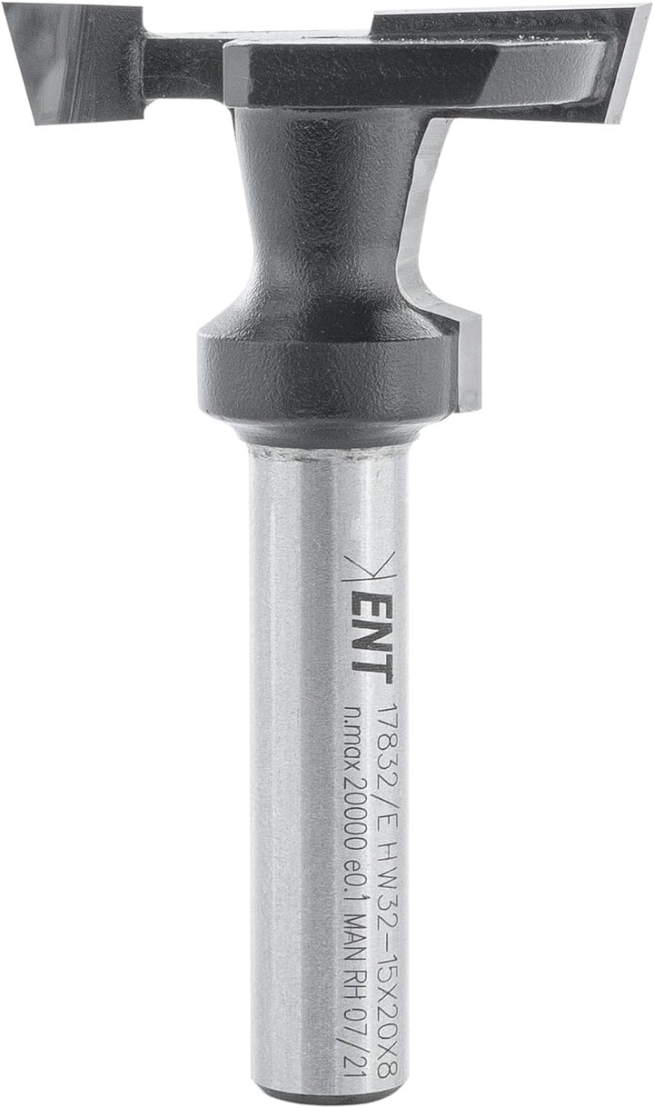 ENT 17832 T-Nutfräser für Regalsysteme HW, Schaft (S) 8 mm, Durchmesser (D1) 32 mm, Nutzlänge (NL2)