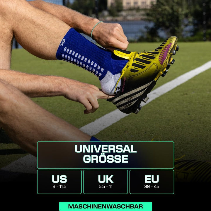 LUX Sports DualGrip Fussballsocken - Sportsocken mit Gumminoppen - Grip & Zehenverstärkung - Grip So