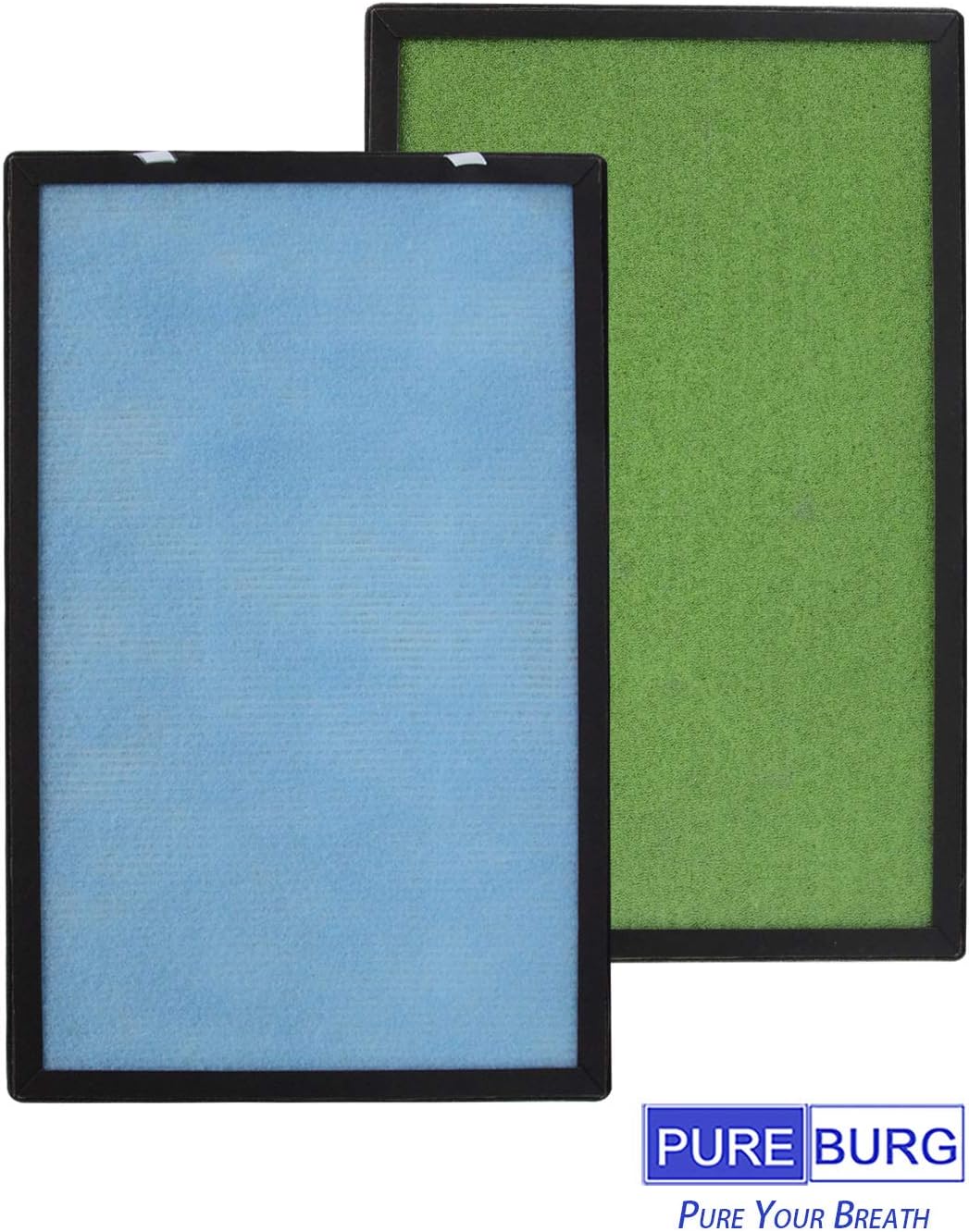 PUREBURG Ersatz-HEPA-Filter, kompatibel mit Pro Breeze PB-P01 Luftreiniger, Teilenummer PB-P01F, H13