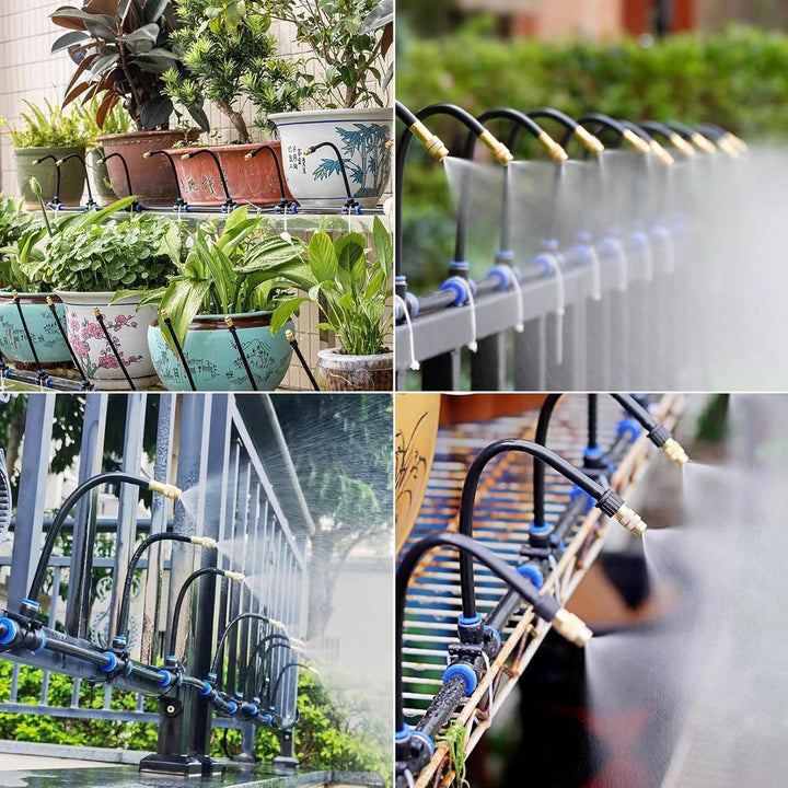 20M Bewässerungssystem Garten,360 ° Automatische Bewässerung Schlauch mit 20 verstellbaren Sprühdüse