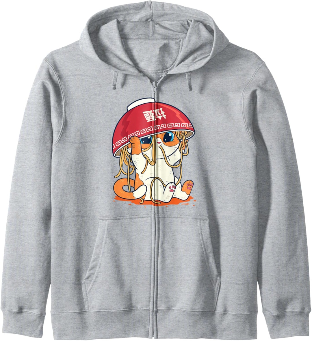 Kawaii Niedliche Anime Katze Mädchen Otaku Japanische Ramen Kapuzenjacke