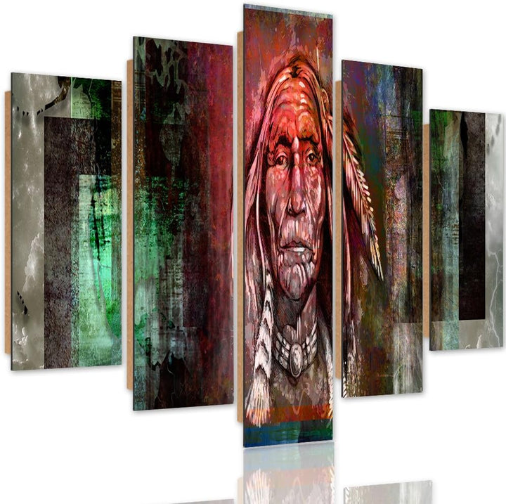 Feeby. Wandbild - 5 Teile - Deko Bilder, gedrucktes Bild, Deco Panel, Foto, Kunstdrucke, 5-Teilig, T