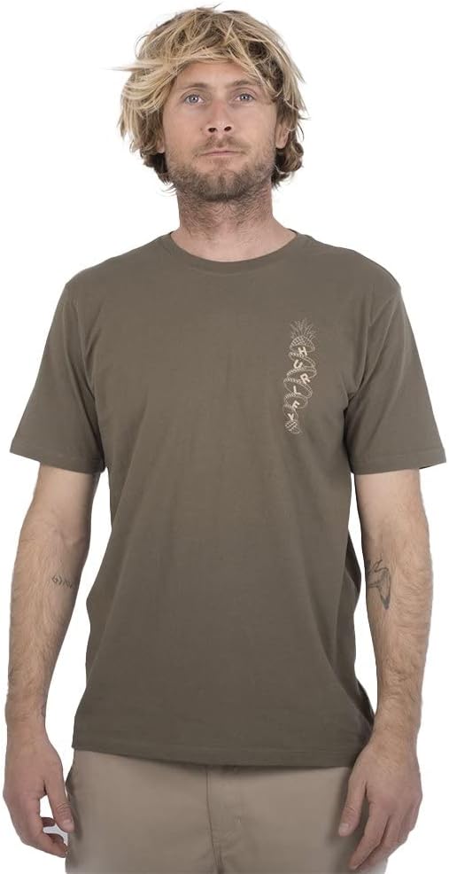 Hurley Herren Evd Wash Tropical Slices Tee Ss T-Shirt XL Olivgrün, XL Olivgrün