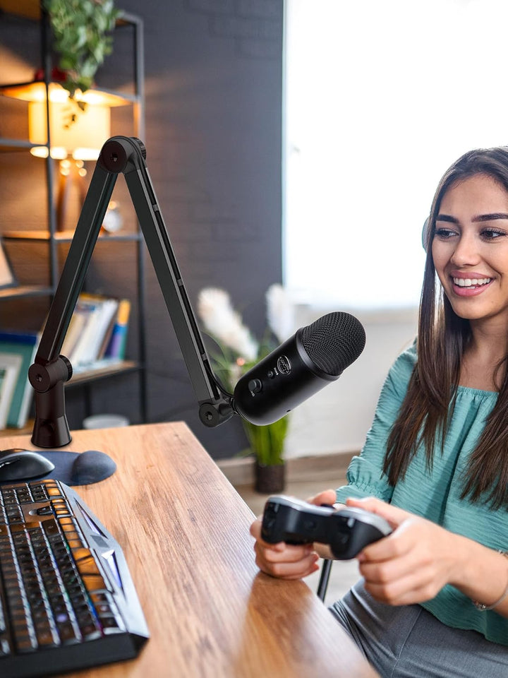 SUNMON für Blue Yeti Universeller Mikrofon Arm - Schwere Mikrofon Halterung Tisch 360° drehbarer mic
