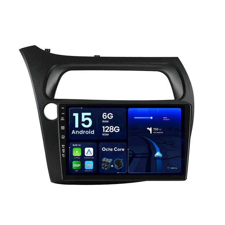 JOYX - [6G+128G] - Android 12 IPS Autoradio Passt für Honda Civic (2006-2012) - Kabellos CarPlay/And