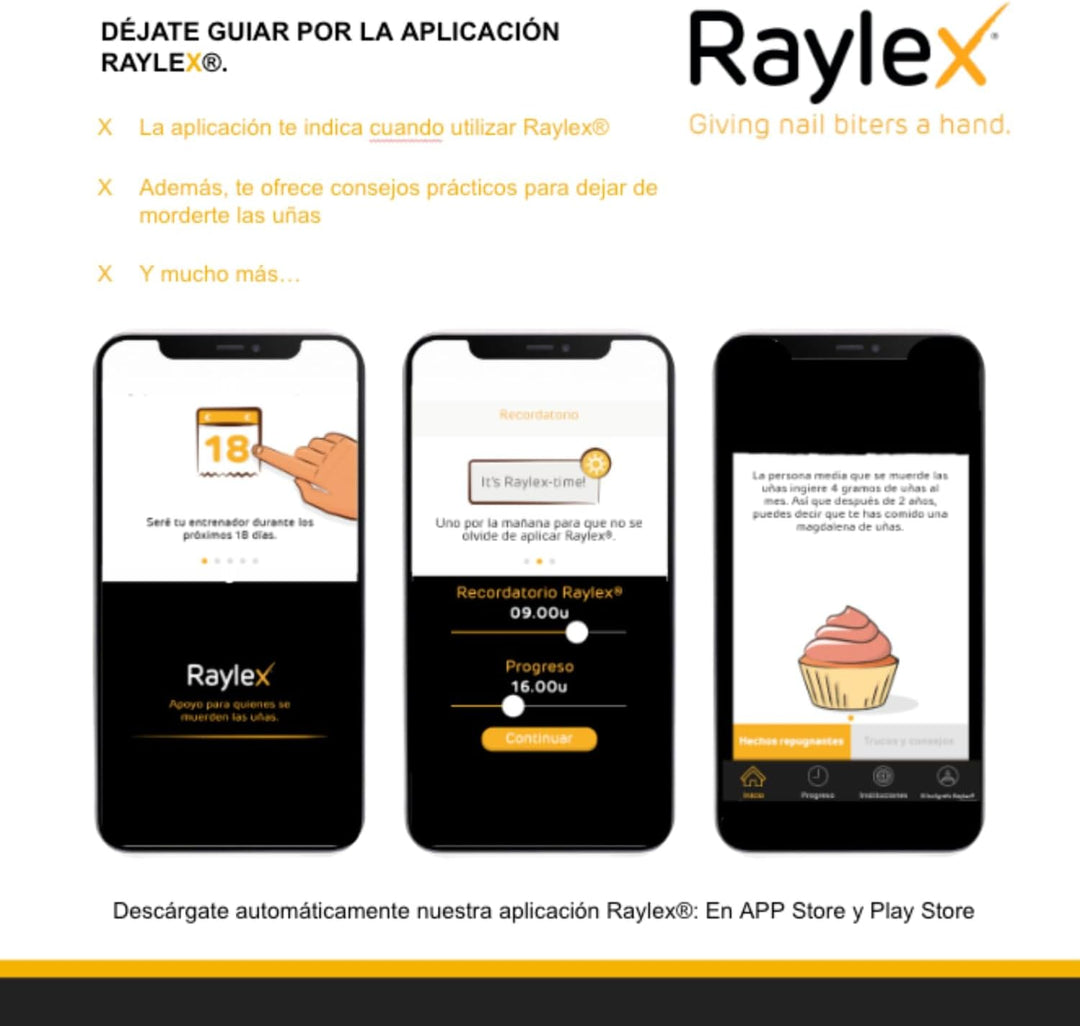 Raylex Stift anti Fingernägel kauen - nägelkauen stoppen für Kinder ab 3 & Erwachsene - Bitterer und