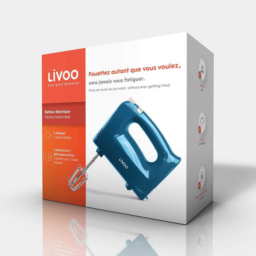 LIVOO DOP162B Elektromixer - Blau, Blau