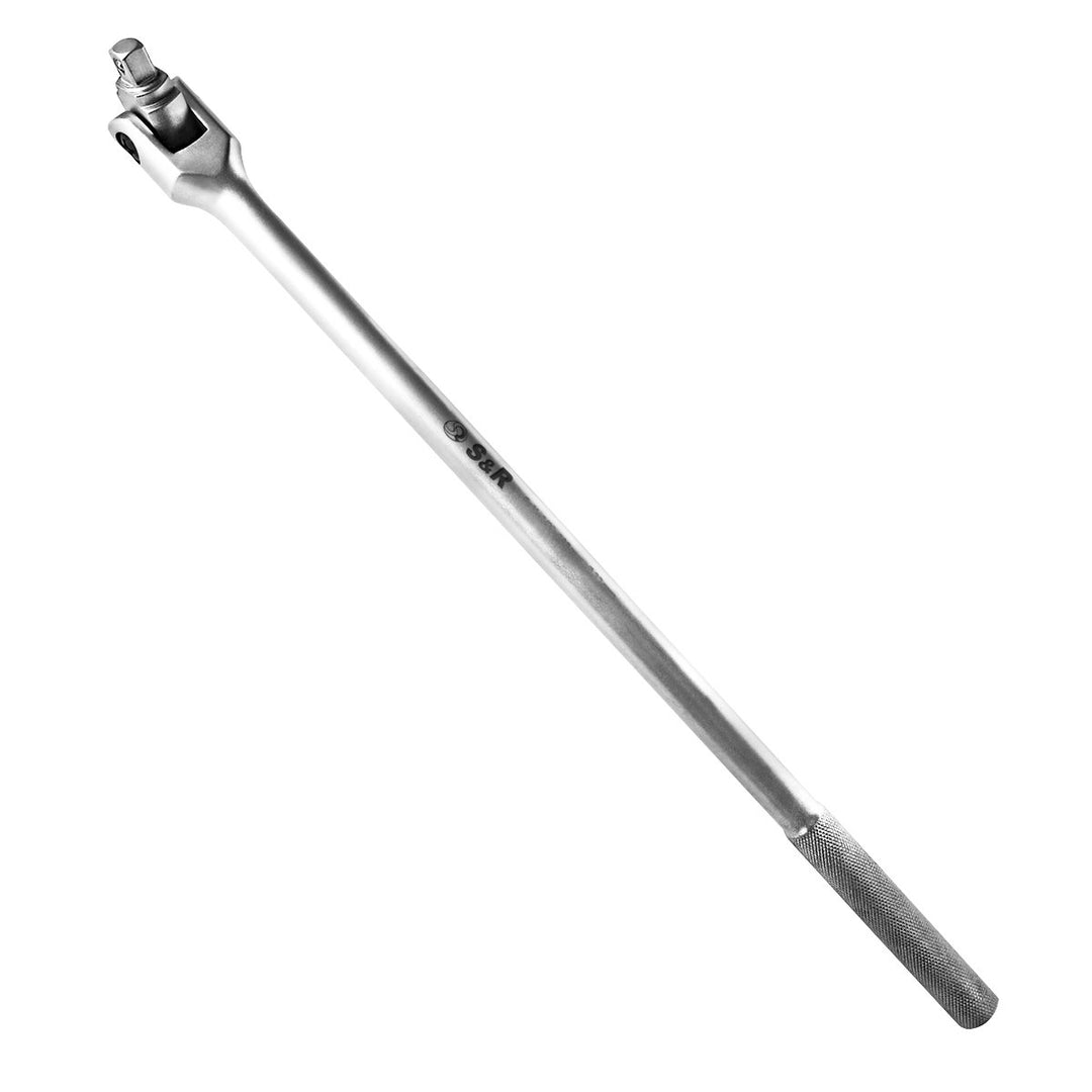 S&amp;R SPEZIAL Gelenkgriff 3/4" ZOLL 600mm CrV, Ø 22 mm Steck-Drehgriff Schiebegriff mit Gelenk, Extra