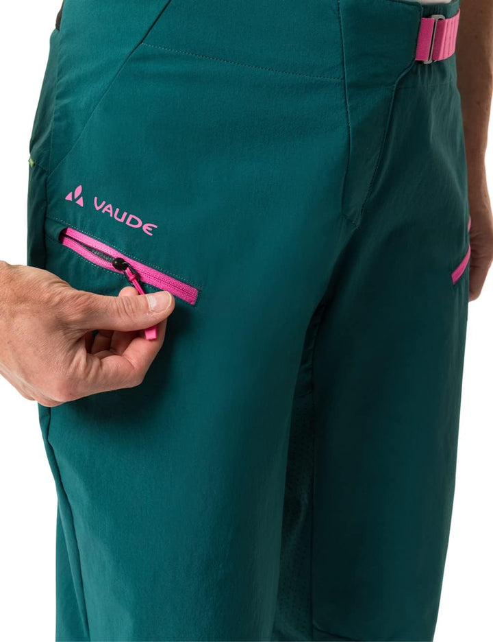 VAUDE Damen Moab Pro Radhose kurz Bike Shorts 38 Mallard Green, 38 Mallard Green
