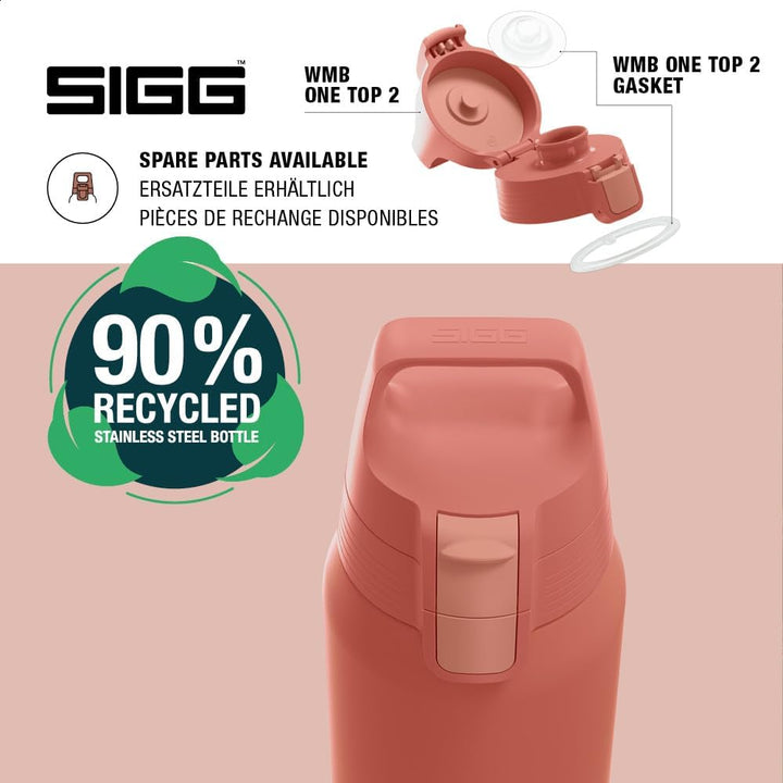 SIGG - Isolierte Trinkflasche - Thermosflasche Shield Therm One Eco Red kohlensäurehaltige Getränke