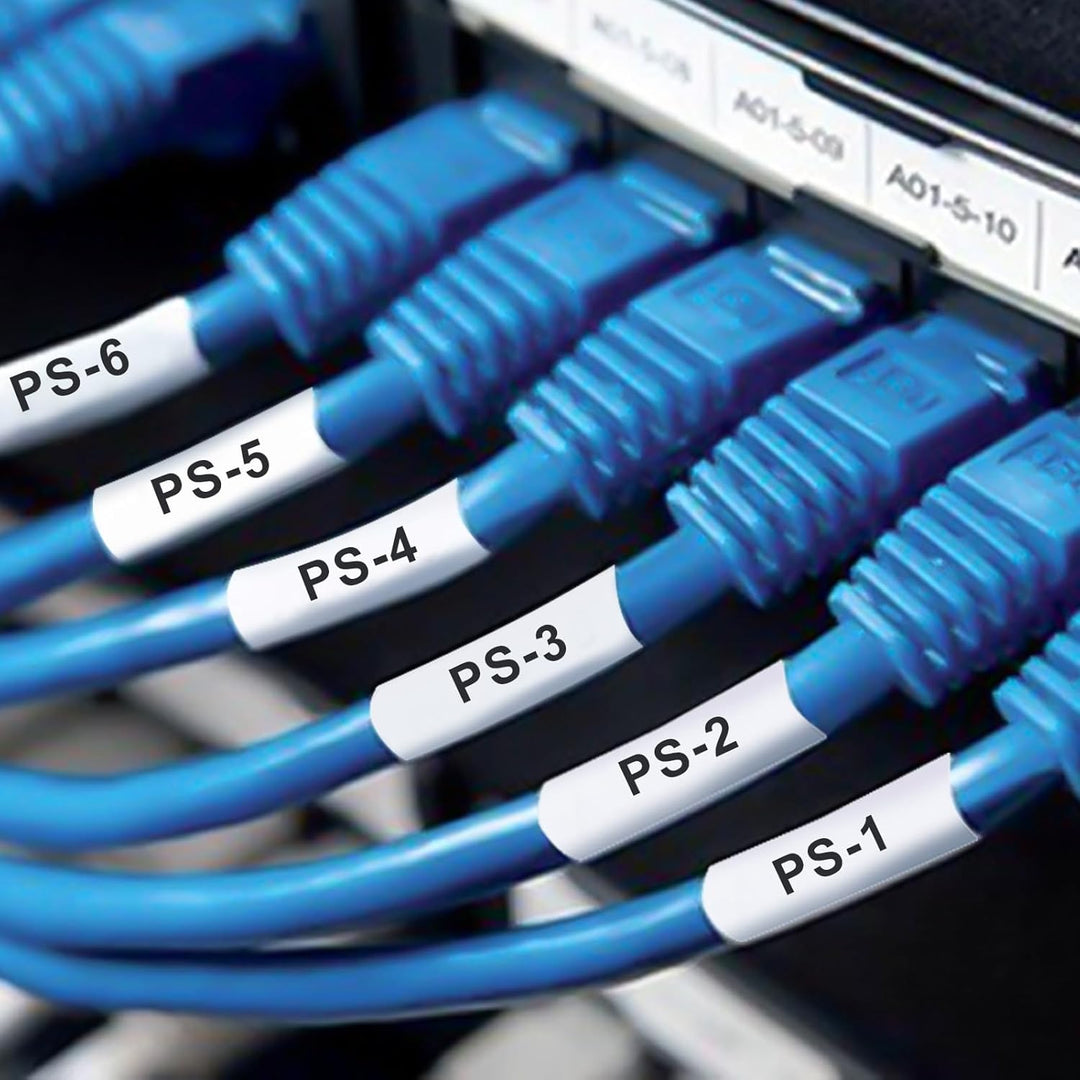 3x Pristar Kompatibel mit P Touch HSe-241 HSe241 HSc-241 Schrumpfschlauch schwarz auf weiss Etikette