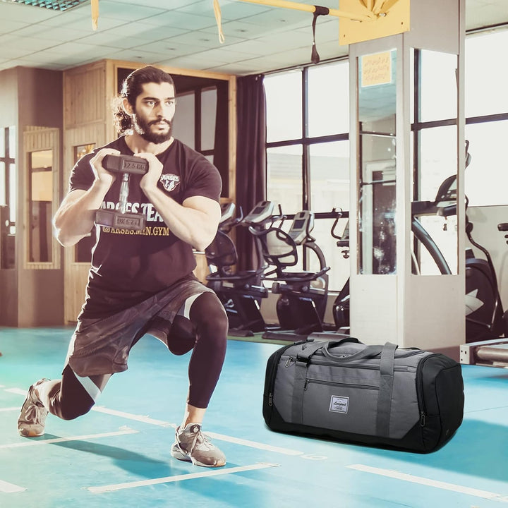 Laripwit Reisetasche Herren 40L Mittelgross Sporttasche mit Schuhfach und Nassfach Weekender Travel