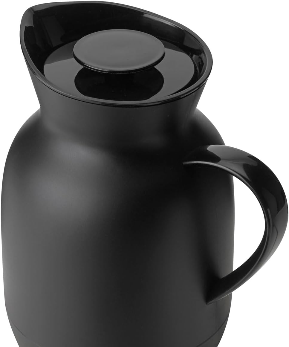 Stelton - Amphora Wasserkocher 1,2 L, Soft Black Schwarz, Schwarz
