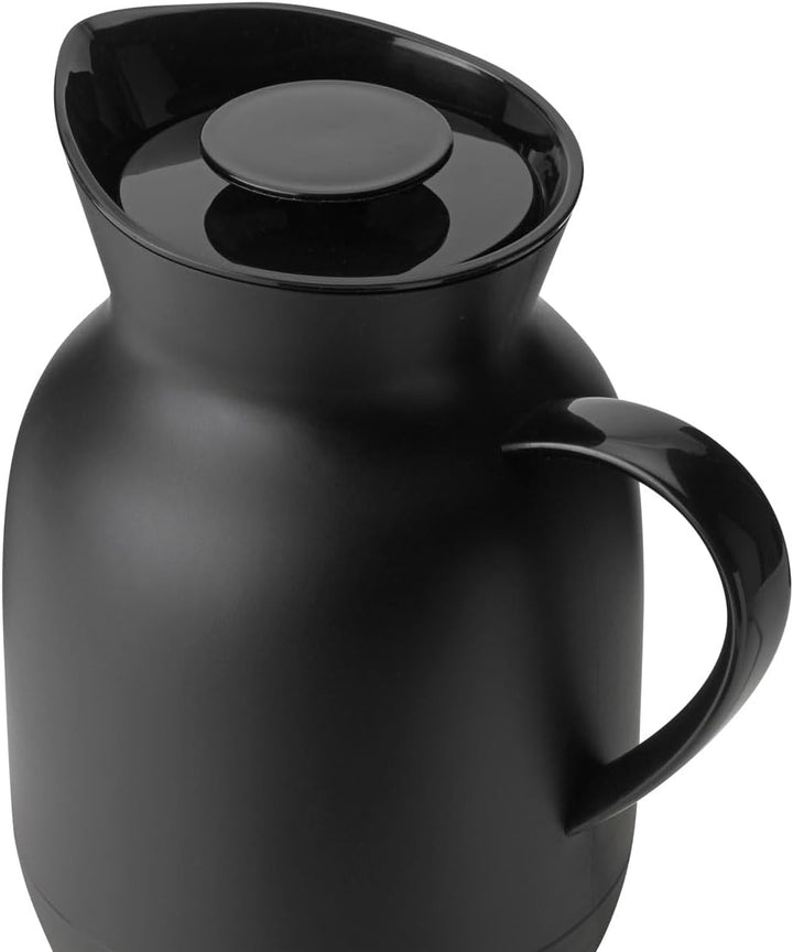 Stelton - Amphora Wasserkocher 1,2 L, Soft Black Schwarz, Schwarz