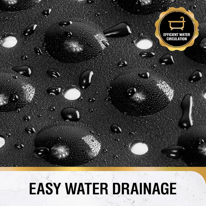 HITSLAM Badewannenmatte Rutschfest, 101 x 40cm Extra lange Antirutschmatte Badewanne, Duschmatte rut