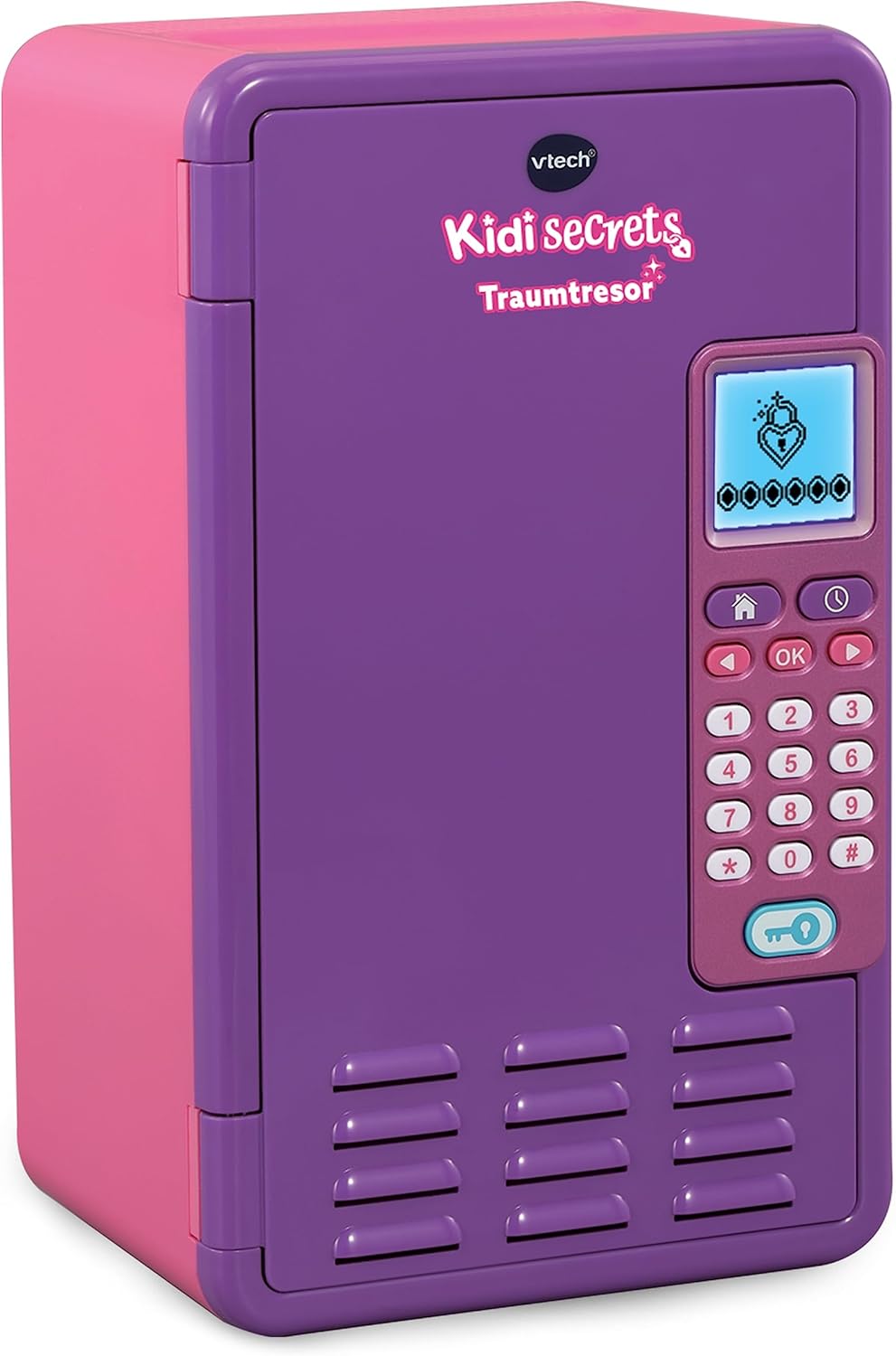 VTech Kidisecrets Traumtresor – Tresor mit Zahlencode zum Aufbewahren von Geheimnissen – Mit Spielen