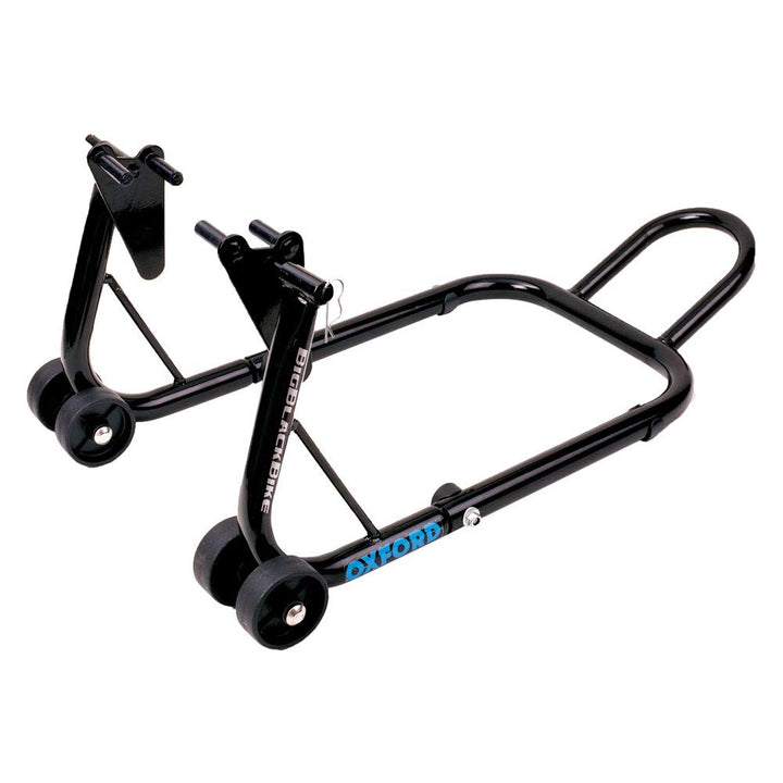 Oxford Die Cast SP822 Big SCHWARZ Motorrad VORDERE FAHRERLAGER Stand, Medium