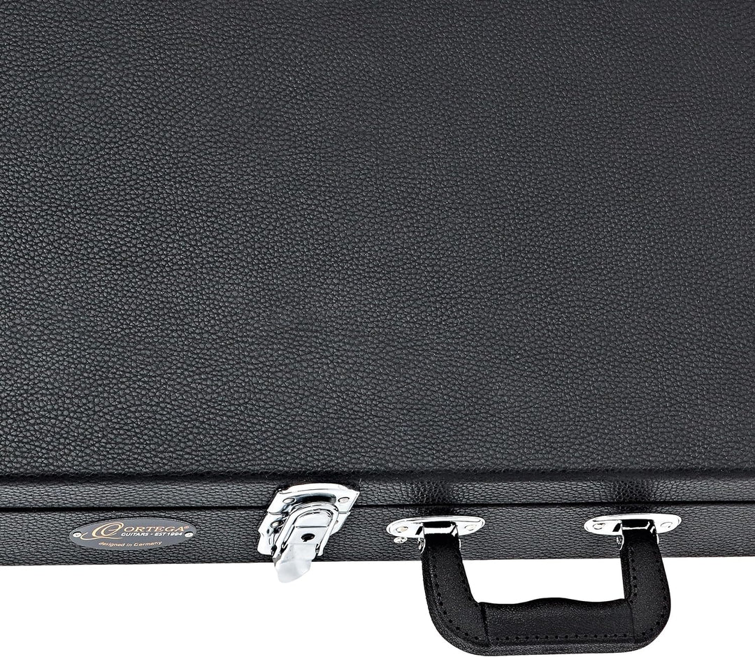 ORTEGA Koffer für E-Gitarre - Black Flat/Chrom Hardware