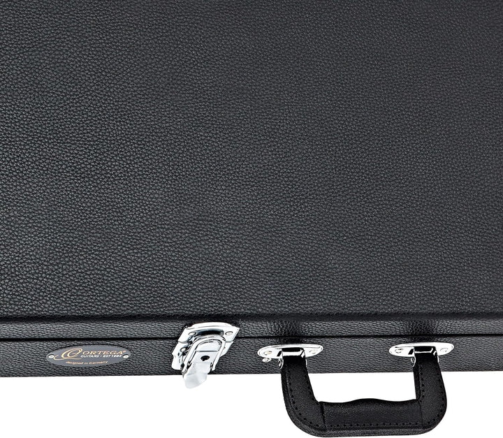 ORTEGA Koffer für E-Gitarre - Black Flat/Chrom Hardware