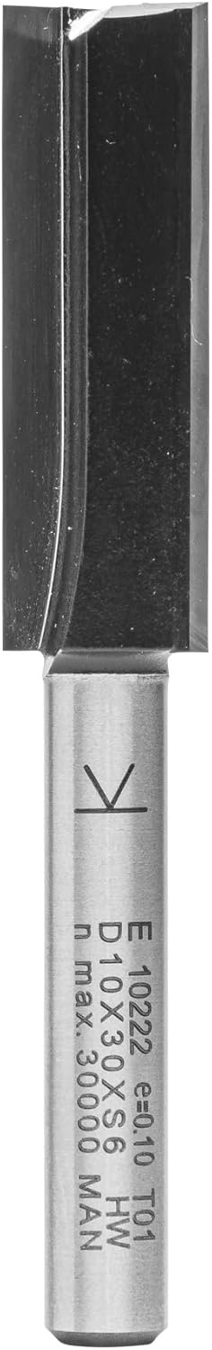 ENT 10222 Nutfräser HW, Schaft (S) 6 mm, Durchmesser (D) 10 mm, NL 30 mm, SL 32 mm, GL 62 mm D=10 /