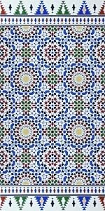 maurische Wandfliesen im Design Tetouan (Bordürenfliese), Bordürenfliese