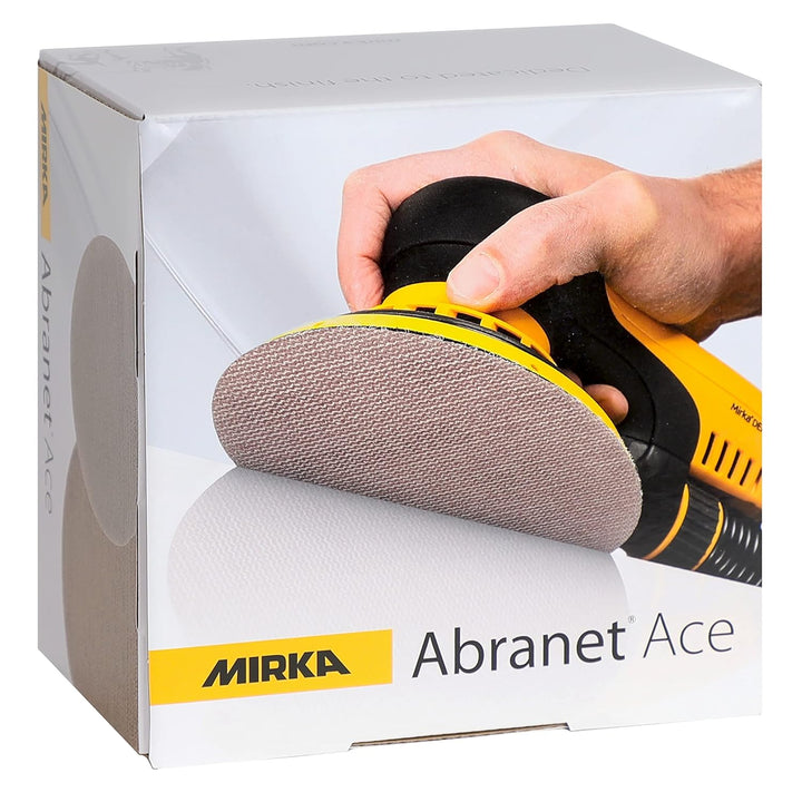 Mirka Abranet Ace Netz Schleifscheiben Ø 125mm Klett / Korn P400 / 50 Stk / Für alle 125mm Exzenters