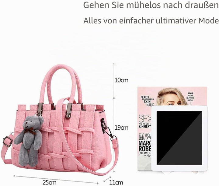 Neue Mädchen/Frauen süsse Mode-Handtasche Messenger Bag Umhängetasche Schulter-Geldbeutel Tote Hell-