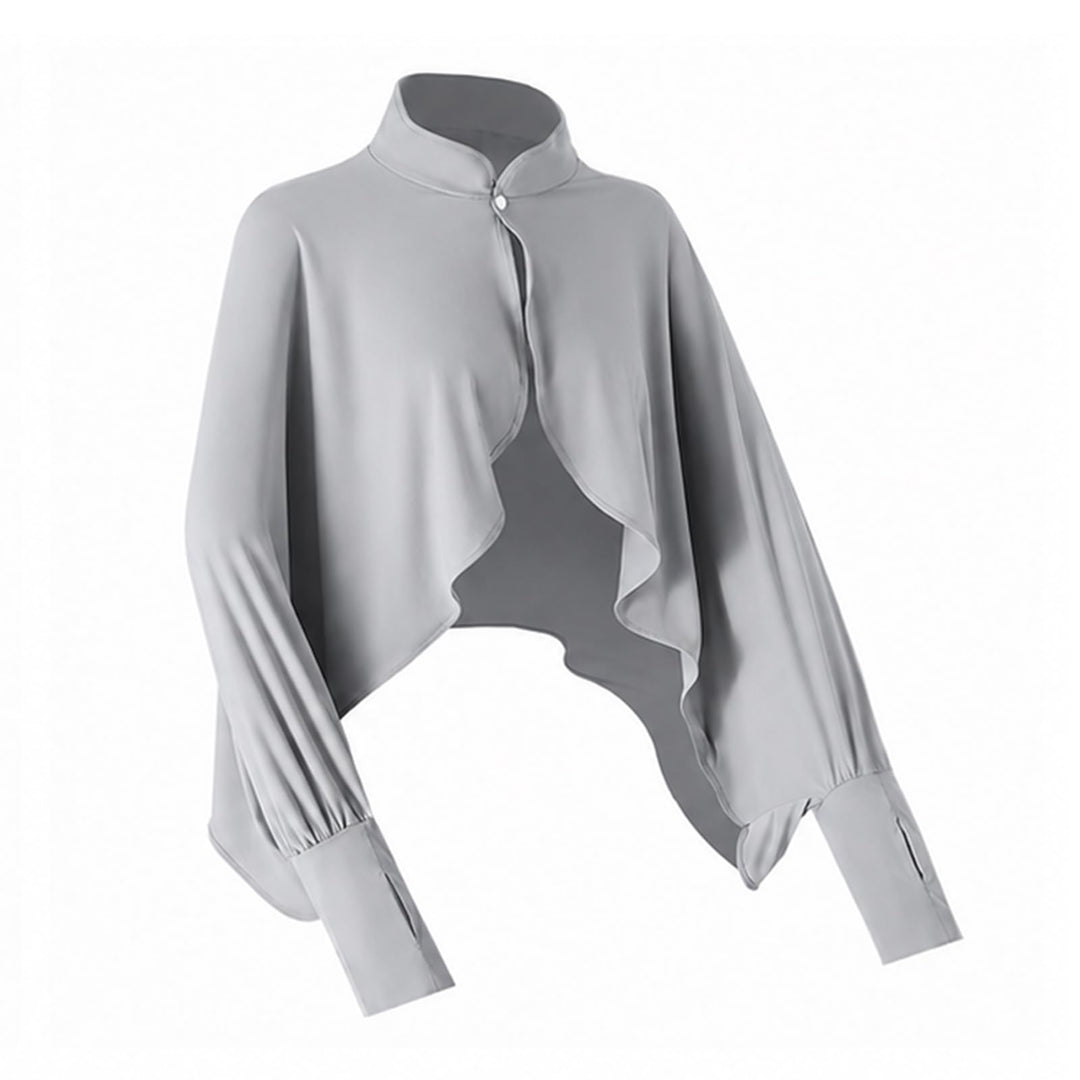 Elegtiskas Kühlender Damen-Umhang mit UV-Schutz, atmungsaktiv, mit Ärmeln, für Outdoor-Sportarten Gr