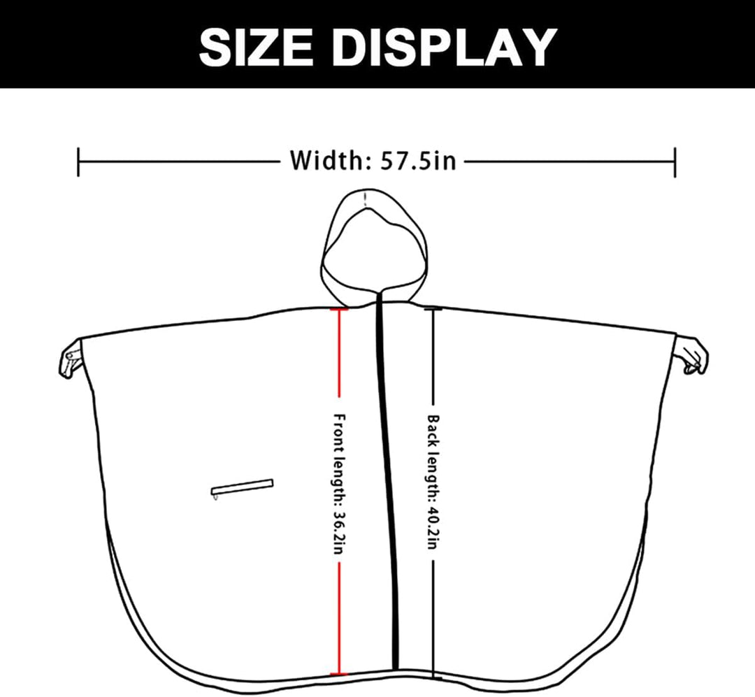 Regenponcho Damen/Herren Outdoor Jacket – Wasserdicht, Leicht & Packbar für Wandern, Camping Mit Kap