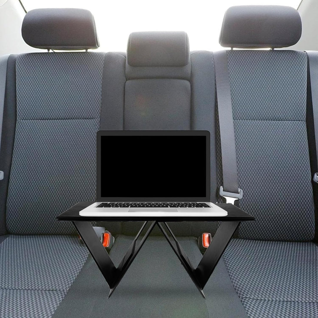 Toyvian Tragbarer Arbeiten aus Kunststoff Auto Klappbarer Laptoptisch Tisch Schwarzer Faltbarer Arbe