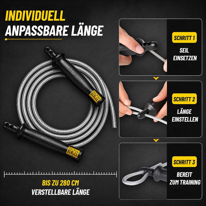 Benlee Springseil Super Jump Metall Einheitsgrösse
