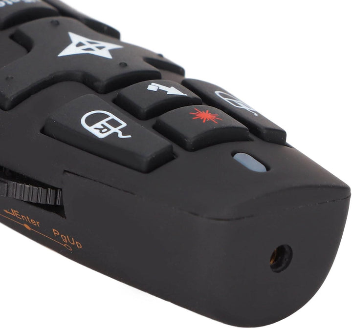 Präsentationsklicker mit Air Mouse, 2,4 G Ergonomisches Design, Kabellose Presenter-Fernbedienung fü