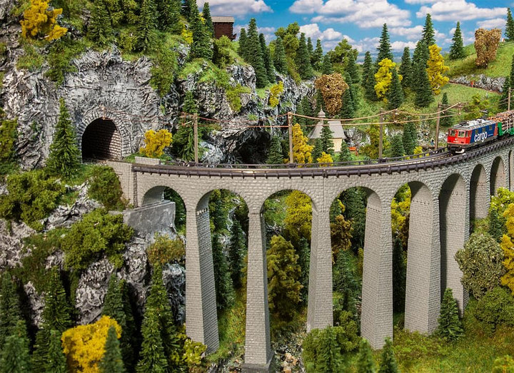Faller FA222596 Viadukt-Set Landwasser Modellbausatz, verschieden, One Size