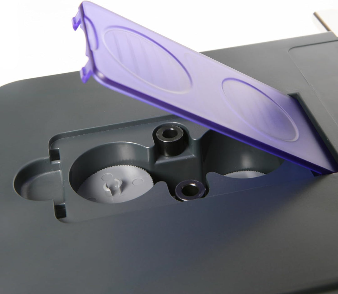 Rapesco PF220AP1 ECO P2200 2-fach-Kraftlocher, 150 Blatt Stanzkapazität, Schwarz/Violett Schwarz / V